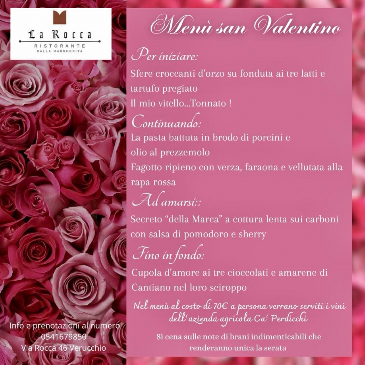 Menu San Valentino