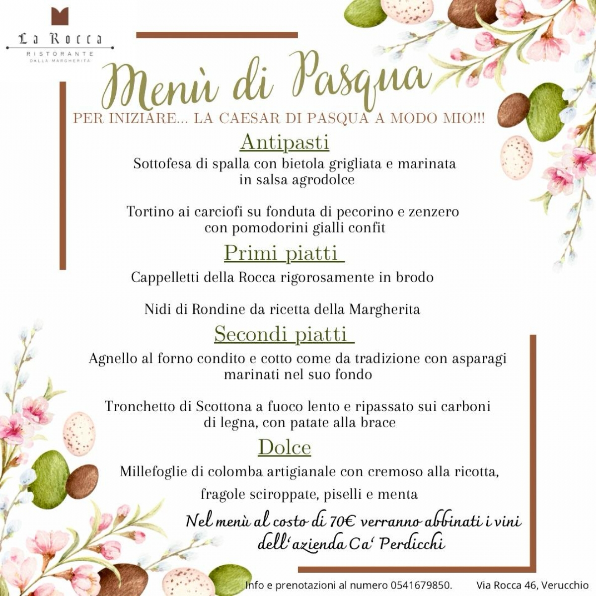 Menu Pasqua